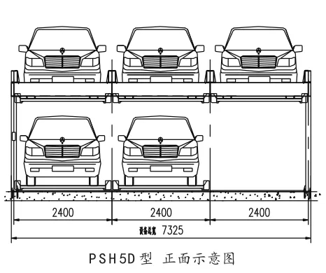 PSH5D型正/側(cè)麵、頫視示意(yi)圖